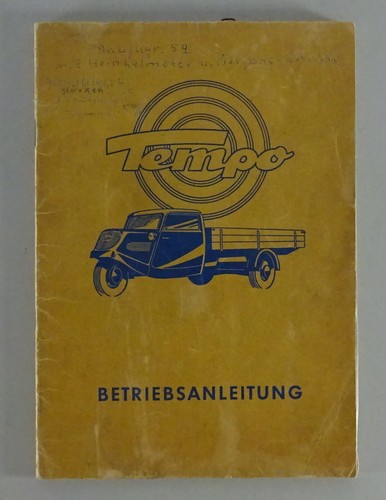 Operating instructions tempo - operating,