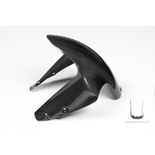 Front fender polished carbon - front,