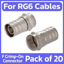 20 Pack F-Type Crimp-On