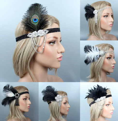 Vintage gatsby feather - vintage,