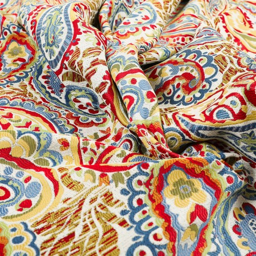 Bold bright paisley jacquard - paisley,