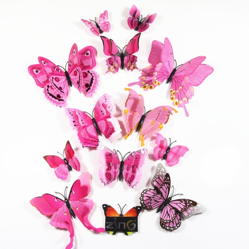 Pcs magnetic butterfly wall - 12,