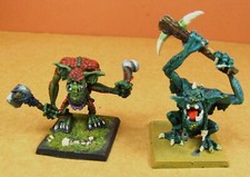 Warhammer - Vintage Stone Troll + Vintage River Troll - painted - metal  (BZ/E)