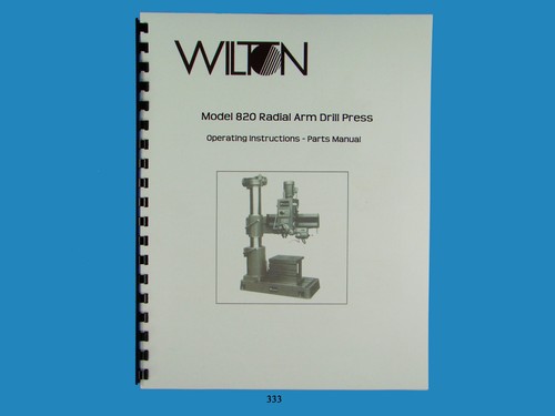 Wilton model 820 radial - 820, arm