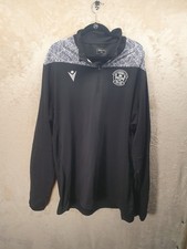 Motherwell FC Authentic Macron 5XL Quarter Zip Training Top