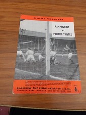 Glasgow Cup Final programme