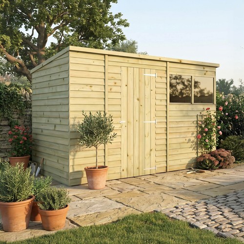 10x6 wood garden - garden, shed