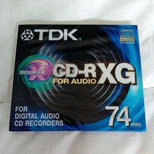 TDK CD-R XG 74 Digital Audio Music CD-R Blank Recordable Disc 74 Mins CD New X1
