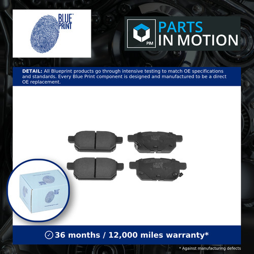 Brake pads set rear adk84238 - brake,