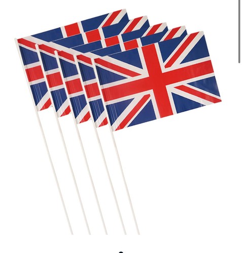 Union jack hand - union, held