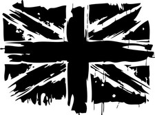 Union Jack Flag Sticker Decal Splat Splash Style Camper Van Motorhome UK Graphic