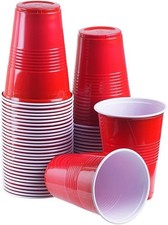 100 PCs Red Reusable Plastic