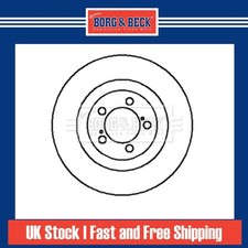 2x Brake Discs Vented For