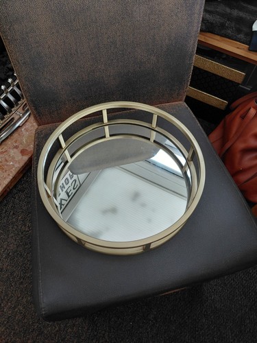 Gorgeous brushed gold mirror - brushed,