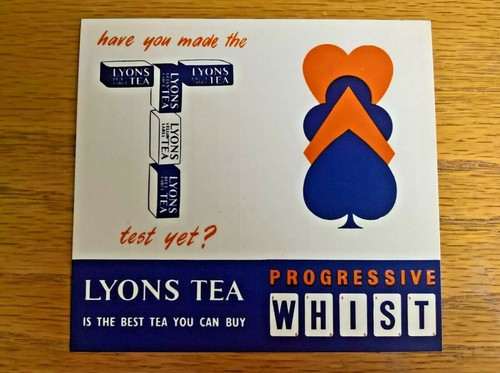 Whist score trade card