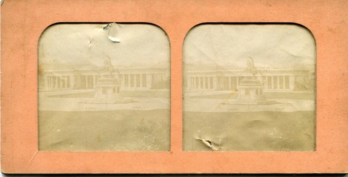 Old stereo view photograph