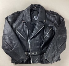 Vintage leather biker jacket - vintage,