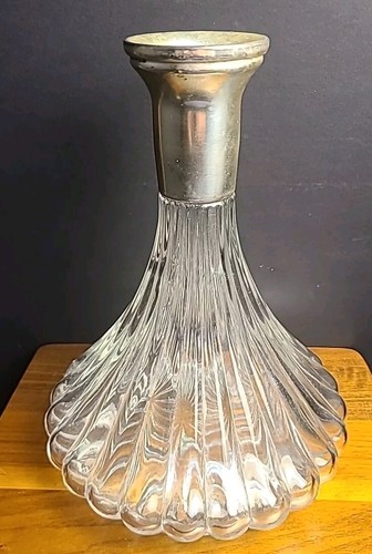 Vintage glass decanter - glass,
