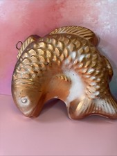 Copper Fish Jelly Mould