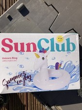 Unicorn Ring Float Sunclub Summer Inflatable Pool Beach Water Toys
