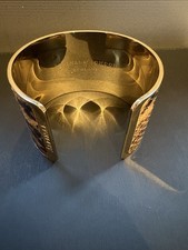 Aspinal Cleopatra Wide Cuff Bangle - Snakeskin Pattern