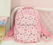 Hello Kitty Backpack Sanrio Pink School Bag Travel Laptop Rucksack Gift Girls
