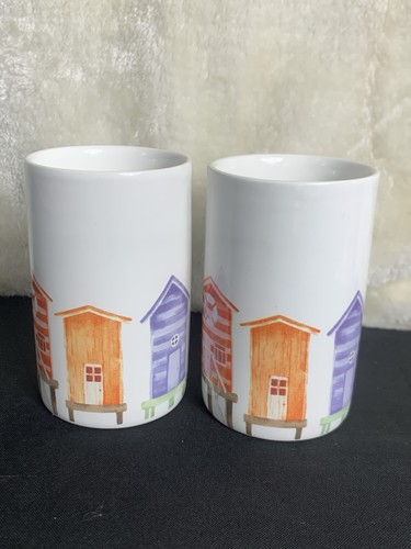 Beach hut porcelain - beach,