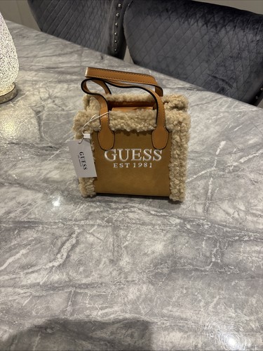 Guess tan fluff bag - tan,