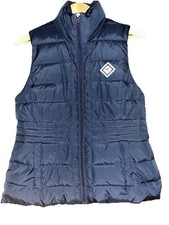 Hollister  Women’s Gilet, Size M, Navy With Faux Fur Lining, Body Warmer, VGC