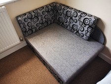 Children Corner Sofa Bed with Storage, For Kids. Colour Is Grey.