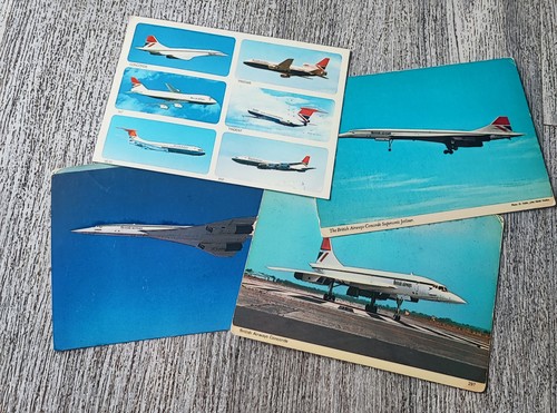 Three concorde postcards one - three,