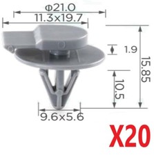 BMW MINI WHEEL ARCH TRIM CLIPS ONE S COOPER R50 R52 R53 R56 EXTERIOR PLASTIC x20