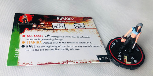 Horrorclix runaway 036 red - horrorclix,
