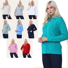 Womens Zip Cardigan Ladies