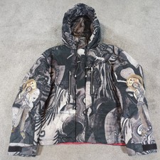 Mens Graphic Print Puffer