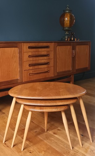 Vintage 1960s mcm ercol - vintage, blonde