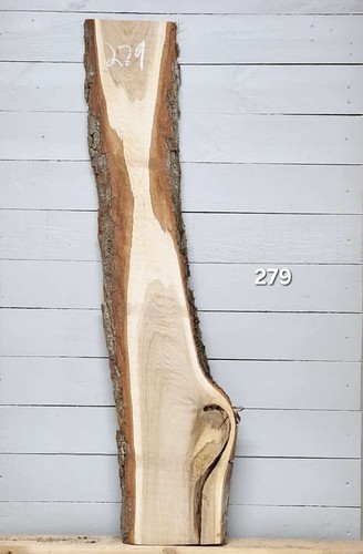 Live edge oak slab - edge,