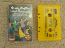 GERMAN - The Famous Five mystery of the boarding school Cassette Audio Tape Book