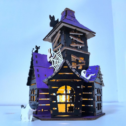 Halloween village haunted - halloween,