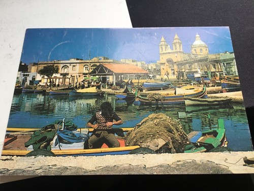 Postcard malta maraxlokk - postcard,