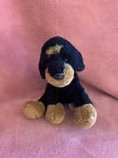 Russ Yomiko Classics ROCKY  Rottweiler Dog Puppy Soft Plush Toy Brown Black 5"