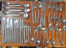 Job lot Vintage Mixed Stainless Steel Cutlery 70s 80s 44 pieces in Total 