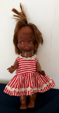 VINTAGE 9 INCH BLACK DOLL MADE