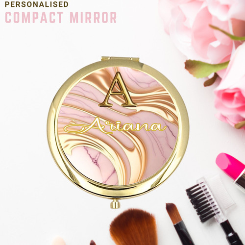 Personalised compact mirror - personalised,