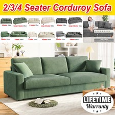 3/4 Seater Corduroy Sofa Jumbo