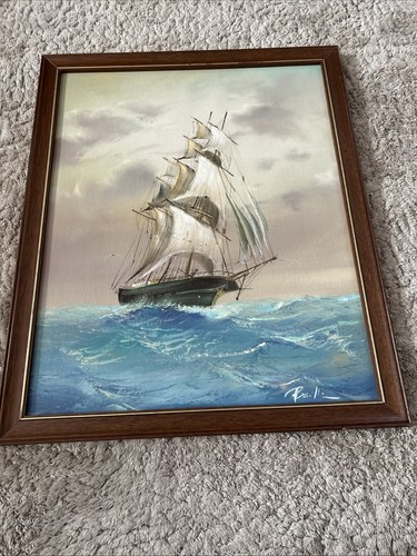 Orig oil canvas painting - oil,