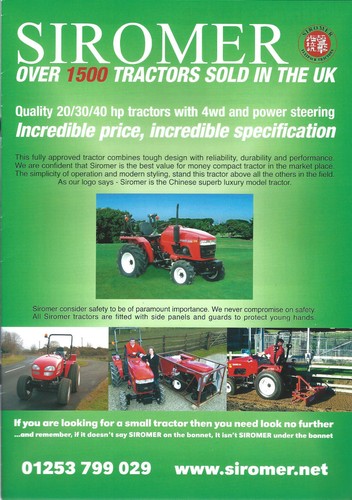Farm tractor brochure - farm,
