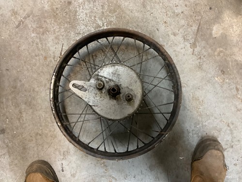 Rear wheel and - , brake