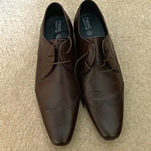 Next mens brown - brown, lace-up