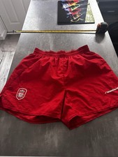 Vintage Liverpool 2002/03/04 Home Football Shorts Reebok Red Large Retro Gerrard